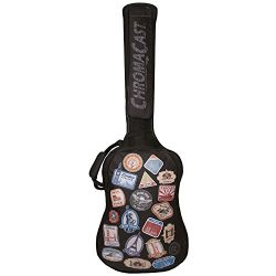 ChromaCast CC-BPB-BAG-WT World Tour Graphic Two Pocket Bass Guitar Gig Bag