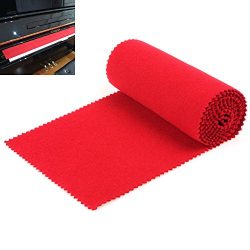 【Best Deals】OriGlam Red Soft Piano Keyboard Dust Cover, 88 Keys Protective Dust Cover Key Cove ...