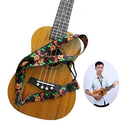 Jiuxun Ukulele Strap Adjustable Neck Strap in Various Length & Style Belt for Clip on Sopran ...