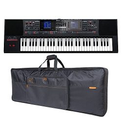 Roland E-A7 61 Key Expandable Arranger Keyboard & Roland Black Series Keyboard Bag Bundle