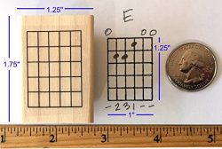 Stampola Guitar Chord Stamp (Large) – 5 Fret