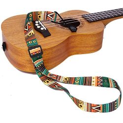 Jiuxun Ukulele Strap Adjustable Neck Strap in Various Length & Style Belt for Clip on Sopran ...