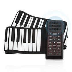 JouerNow RUP002 88 Thickened-Keys Roll Up Piano Synthesizer/ Electronic Flexible Silicone Keyboa ...