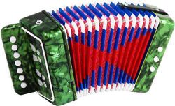 Child’s 7 Key Melodeon Accordion – Green