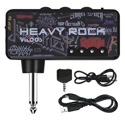 Mini Electric Guitar Amplifier, Vitoos Portable Headphone Amp Amplifier with Rechargeable Batter ...