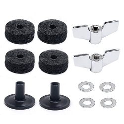 Lanpu Drum Accessories Kit: Cymbal Felts, Cymbal Sleeves, Wing Nuts