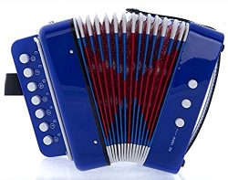 MAGIKON Children Button Accordion Toy , Also Nice As Performance Props (Blue, Normal)