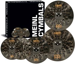 Meinl Cymbals CCD460+18 Classics Custom Dark Pack Bonus Cymbal Box Set with FREE 18″ Dark  ...