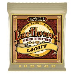 Ernie Ball Earthwood Light 80/20 Bronze Acoustic Set, .011 – .052