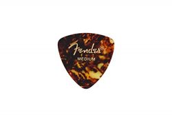 Fender 346 Shape Classic Celluloid Picks (12 Pack) for electric guitar, acoustic guitar, mandoli ...