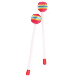 Jili Online Hand Percussion Hand Drum Mallets Lollipop Head for Baby Children Music Toys