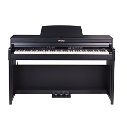 FLYCHORD Digital Piano DP420K Featured with Three Triple Sensor Hammer-Action Graded Weighted Ke ...