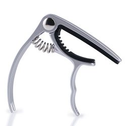 Guitar Capo Single Handed Quick Change Guitar Accessories Trigger Capo for Acoustic and Electric ...