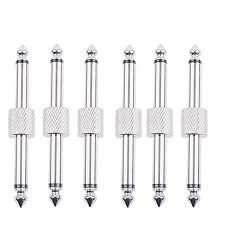 Epic Accessories 1/4″ Coupler Connector for Guitar Effect Pedals 6 Pack