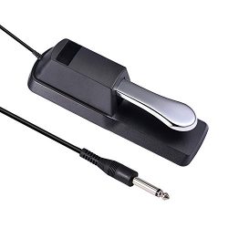 Sustain Pedal Universal Foot Damper with Piano Style Action for Midi Keyboard Synthesizer Electr ...