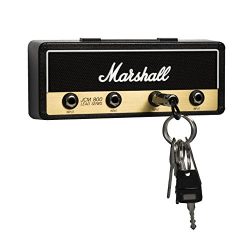 Marshall JCM800 Standard Jack Rack V2.0- Wall mounted guitar amp key holder includes 4 guitar pl ...