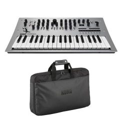 Korg Minilogue 4 voice Analog Synthesizer with 2 Oscillators per Voice and 16 step Sequencer wit ...