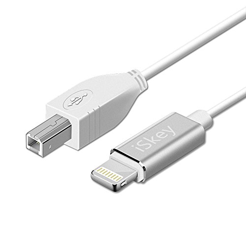 Lightning to MIDI Cable,iSkey Lightning to Type B Cable High Speed Cord Interconnections Convert ...