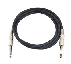 Devinal [10 Feet] Professional Guitar Instrument Cable, 6.35mm 1/4 TS Mono Plug Unbalanced Patch ...