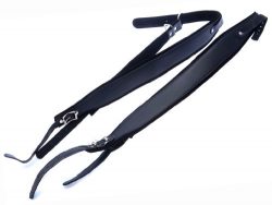 Fever ROS1204 Accordion Strap Black Leather