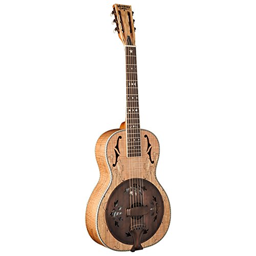 Washburn R360SMK Parlor Resonator Guitar with 1930’s Style Inlay Level 1 Satin Natural