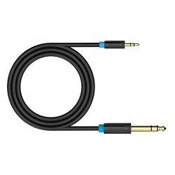 EVNSIX 10FT 1/8″ Male 3.5mm to 1/4″ Male (3.5mm to 6.35mm) Aux Jack TRS Stereo Audio ...