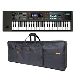 Roland JUNO-DS61 61-key Synthesizer and Premium Black Series Keyboard Bag Bundle