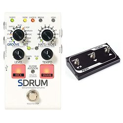 DigiTech SDRUM Auto drummer Guitar Pedal Stompbox sized Drum Machine with Automatic Accompanimen ...