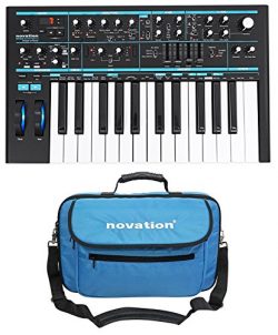 Novation BASS STATION II 25-Key MIDI USB Analog Keyboard Synthesizer + Carry Bag