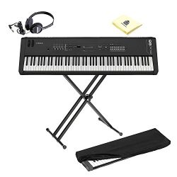 Yamaha MX88 Full-Size 88 Key Graded Hammer Standard Synthesizer Controller with 1000+ MOTIF XS S ...