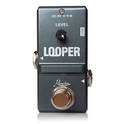 Rowin Tiny Looper Electric Guitar Effect Pedal 10 Minutes of Looping Unlimited Overdubs