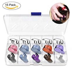 YoungRich 15PCS Guitar Picks Plectrums Finger Thumb Picks for Banjo Guitar Acoustic Picks Metal  ...