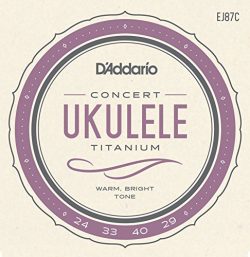 D’Addario EJ87C Titanium Ukulele Strings, Concert