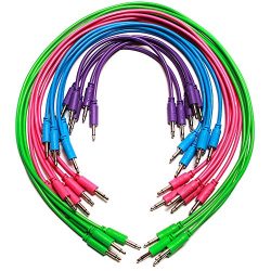 Patch Cables – 20 Pack Assorted! Synthrotek 3.5mm 1/8 inch Mono Eurorack Modular