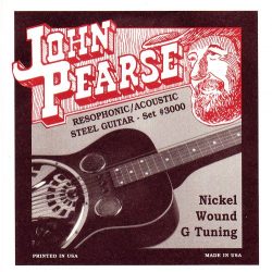 John Pearse P3000 Nickel Plated Acoustic Guitar Strings, Medium