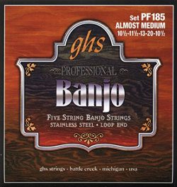 GHS Stainless Steel 5-String Banjo Strings – Almost Medium