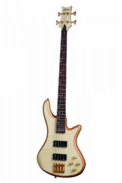 Schecter Stiletto Custom-4 Electric Bass (4 String, Natural Satin)