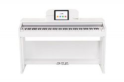 The ONE Smart Piano, Weighted 88-Key Digital Piano, Grand Graded Hammer-Action Keys Upright Pian ...