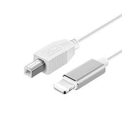 dyplay for 5ft Lightning to MIDI Cable, Lightning to USB Type-B, Male to Male Instrument USB 2.0 ...