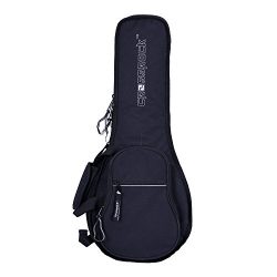 Crossrock A & F Style Mandolin Gig Bag with 10mm Padding, Backpack Straps in Black