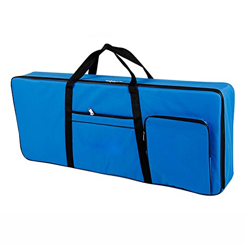 61 Key Keyboard Gig Bag Padded Case, Portable Electric Keyboard Piano 600D Oxford Cloth with 10m ...