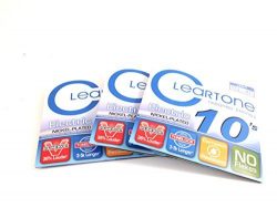 Cleartone Guitar Strings | 3 Sets | Electric | Nickel | 10-46 | Super long life