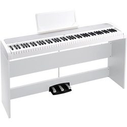 Korg B1SP 88 Keys Digital Piano with Stand and 3-Pedal Unit White