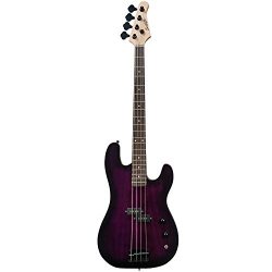 Sawtooth ST-PB-TRP EP Series Electric Bass Guitar, Trans Purple