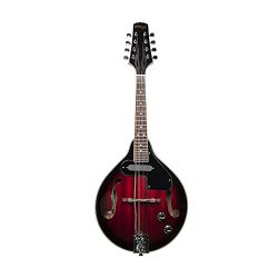 Stagg M50E Acoustic-Electric Bluegrass Mandolin with Nato Top – Redburst