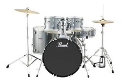 Pearl RS525SCC706 Roadshow 5-Piece Drum Set, Charcoal Metallic