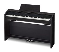 Casio PX860 BK Privia Digital Home Piano, Black with Power Supply