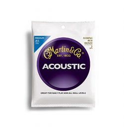 Martin M150 80/20 Acoustic Guitar Strings, Medium 3 Pack