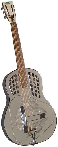 Regal RC-57 Metal Body Tricone Resophonic Guitar – Nickel-Plated Brass