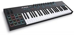 Alesis VI49 | Advanced 49-Key USB MIDI Keyboard & Drum Pad Controller (16 Pads / 12 Knobs /  ...